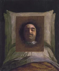 Porträt von Peter dem Großen auf seinem Sterbebett